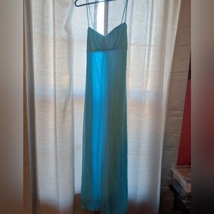 B. Smart Light Blue Strapless Dress